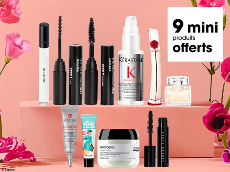 Sephora Box Fête des mères 2024 10 mini produits offerts