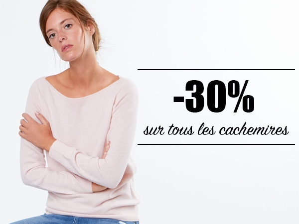 pull cachemire soldes femme