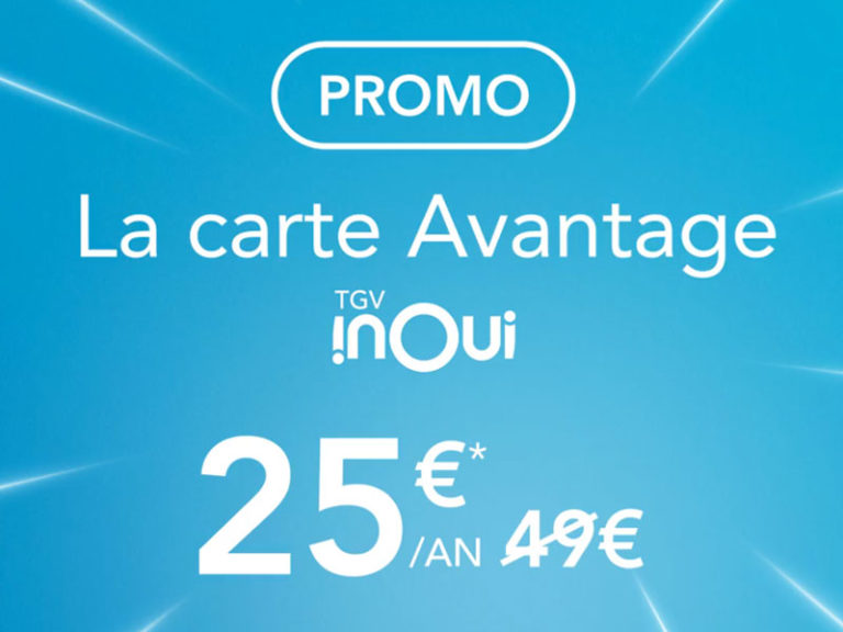Les cartes Avantage SNCF à 25 euros
