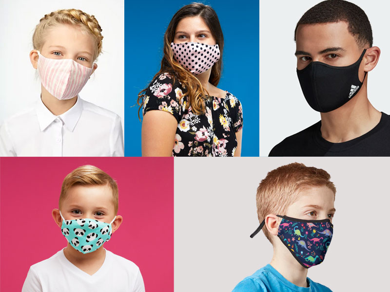 Masque de protection en tissu 100 lavages pour adulte et enfant