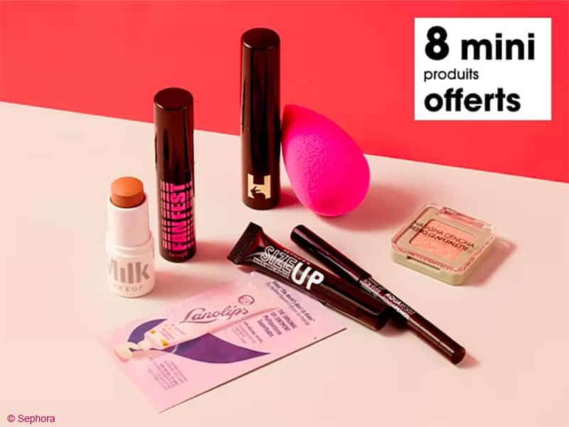 Sephora Box Maquillage - 8 mini produits offerts !