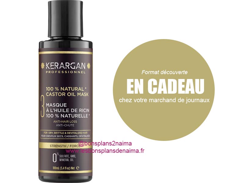 Masque cheveux à l'huile de ricin Kerargan