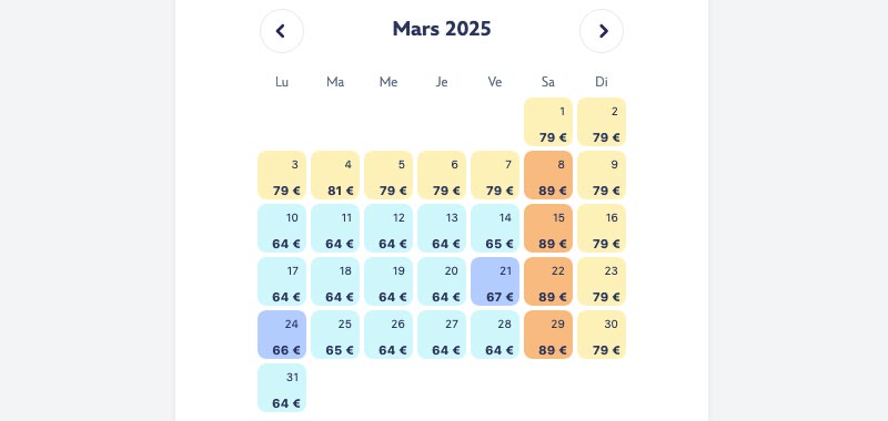 Prix mars