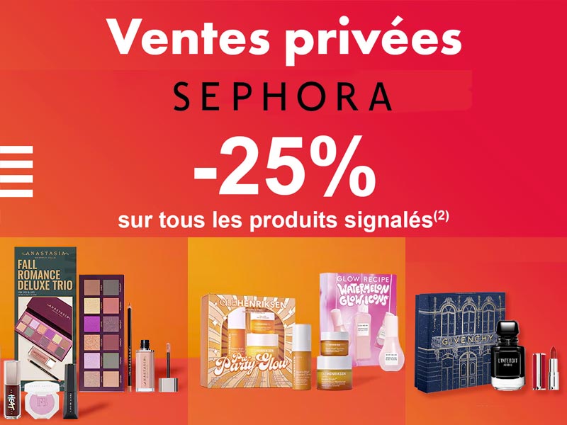 Vente privée Sephora 2025